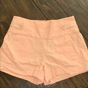 charlotte russe peach high waisted shorts